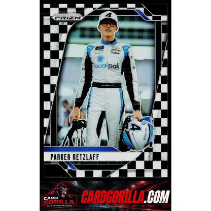 2025 Panini Prizm #58 Parker Retzlaff Checkered Flag #/75
