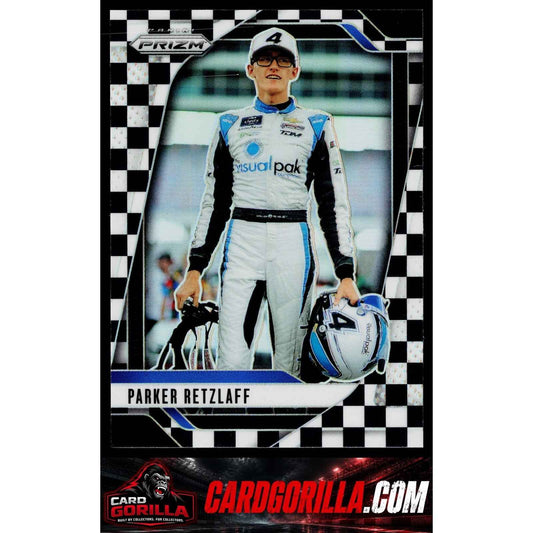 2025 Panini Prizm #58 Parker Retzlaff Checkered Flag #/75