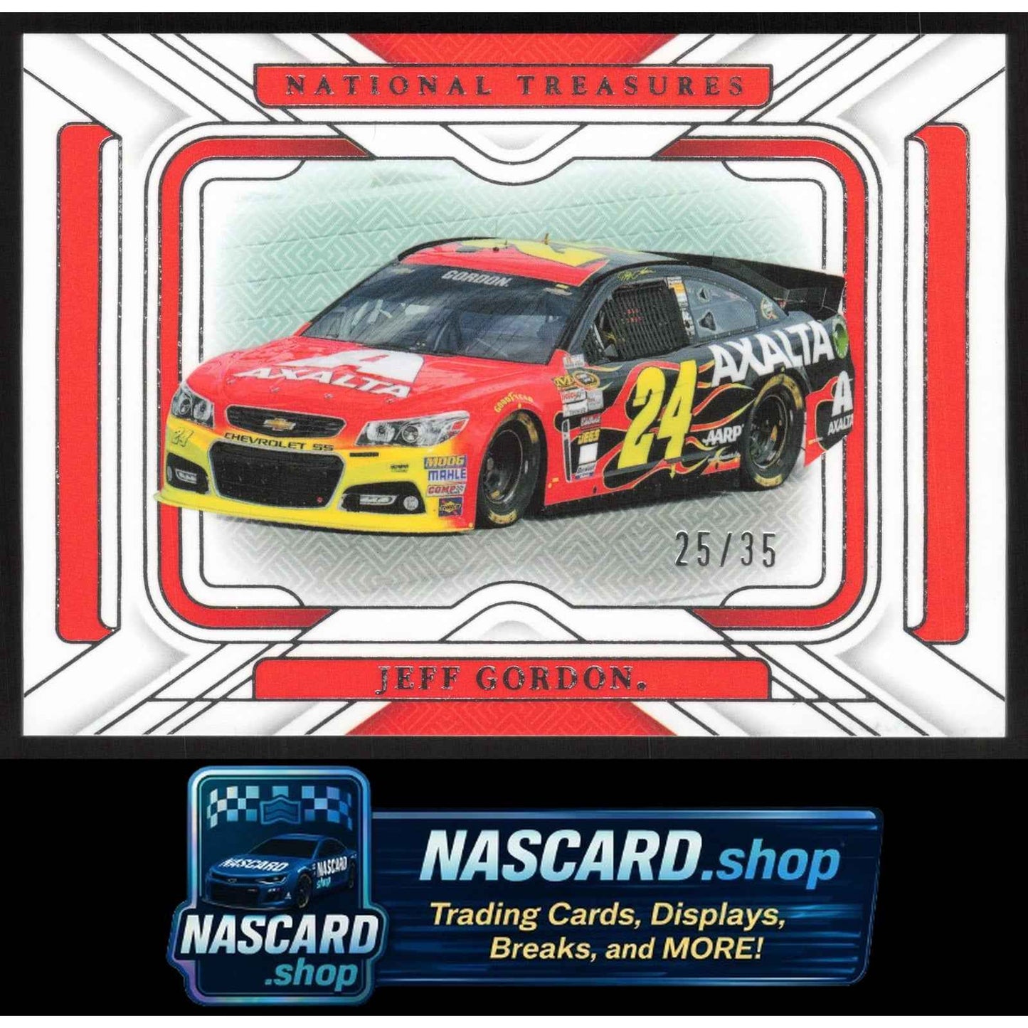 2025 Panini National Treasures #4 Jeff Gordon Rides #/35