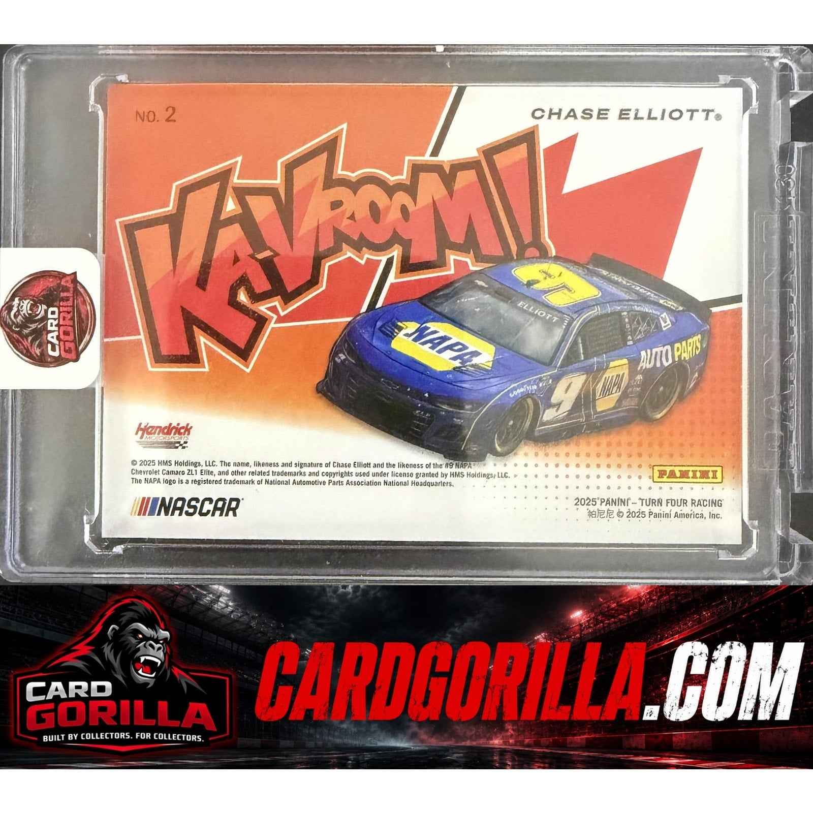 2025 Panini Turn Four #2 Chase Elliott Ka-Vroom! KaVroom! SSP CASE HIT!
