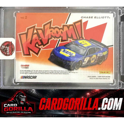 2025 Panini Turn Four #2 Chase Elliott Ka-Vroom! KaVroom! SSP CASE HIT!