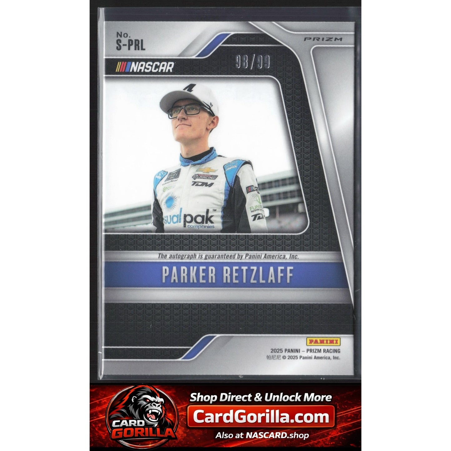 2025 Panini Prizm #S-PRL Parker Retzlaff Scripts Red #/99