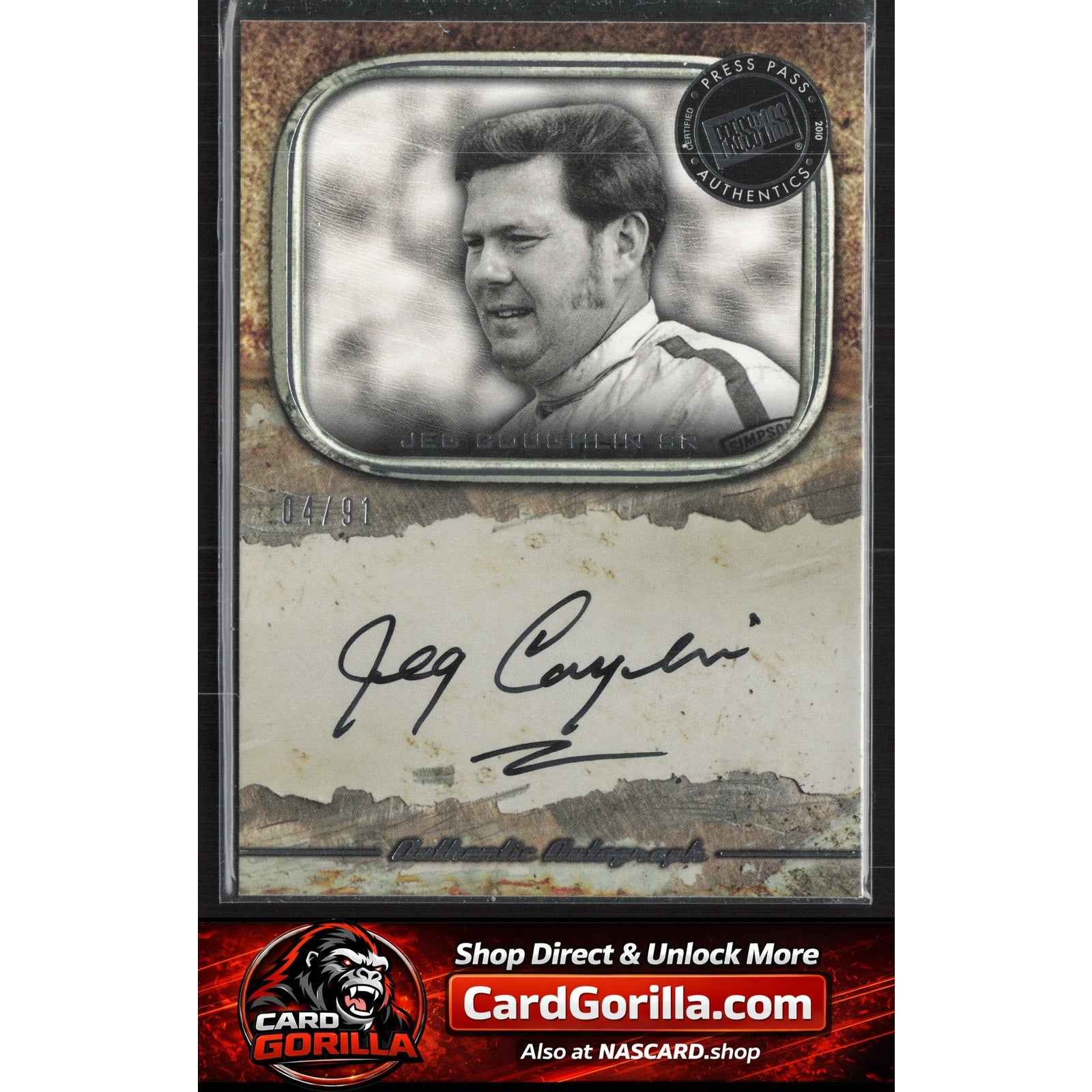 2010 Press Pass Legends #NNO Jeg Coughlin Autographs Silver #/91 NHRA