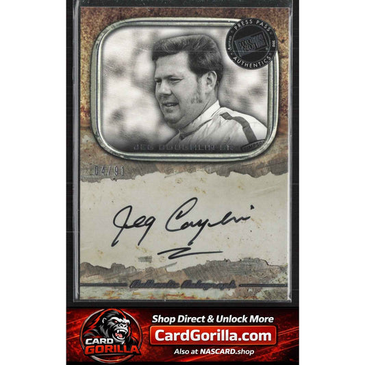2010 Press Pass Legends #NNO Jeg Coughlin Autographs Silver #/91 NHRA