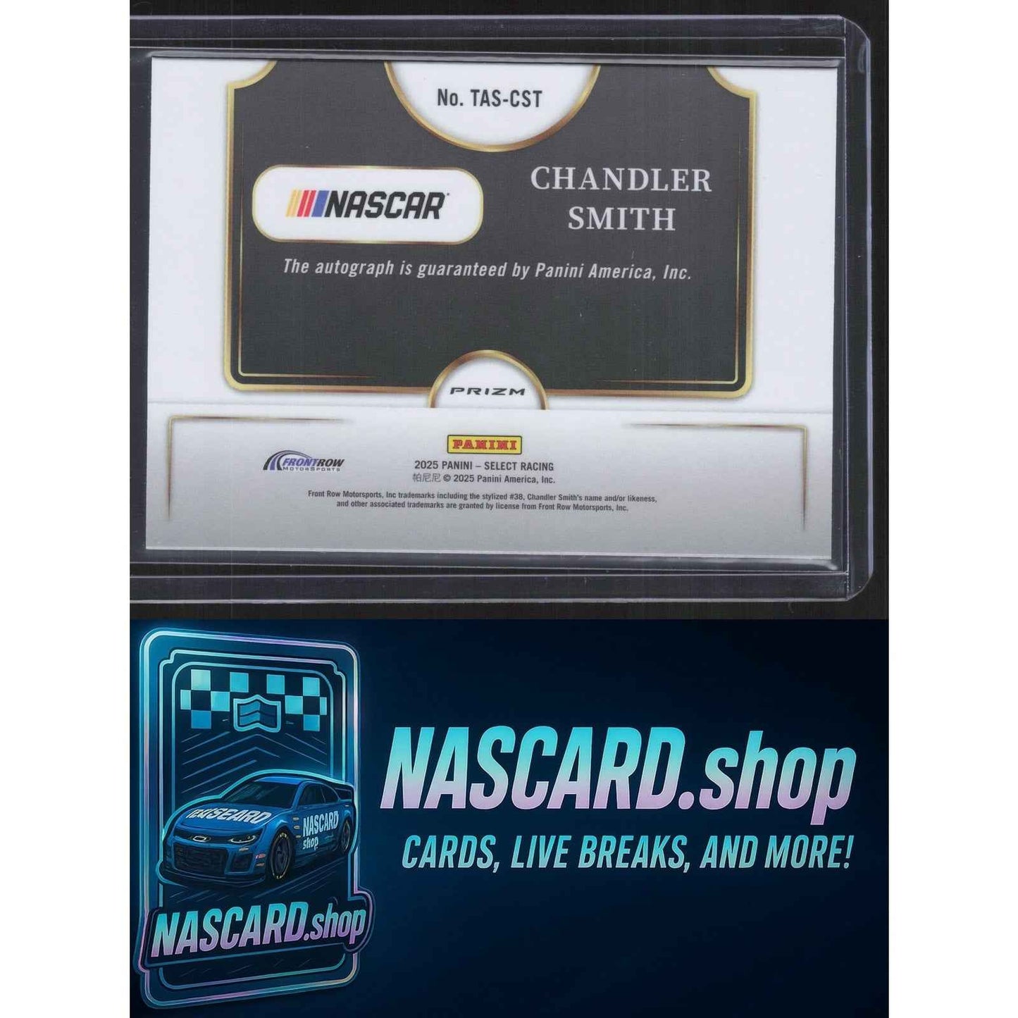 2025 Panini Select #TAS-CST Chandler Smith Trackside Action Signatures