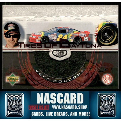 1999 Upper Deck Road to the Cup #T1 Jeff Gordon Tires of Daytona Race Used Tire
