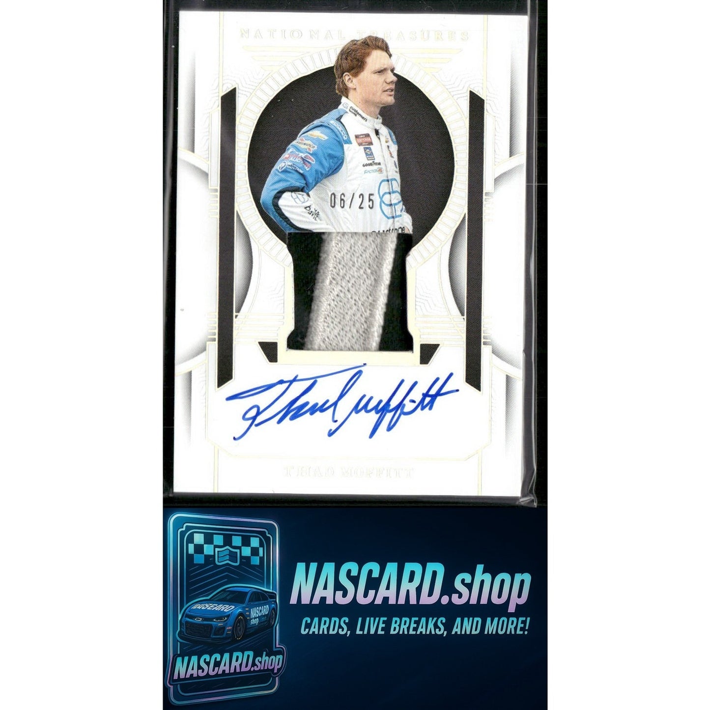 2024 Panini National Treasures Thad Moffitt Premium Patches Holo Silver #/25