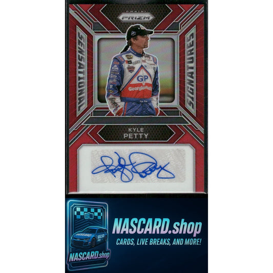2024 Panini Prizm #SS-KPY Kyle Petty Sensational Signatures Red #/99