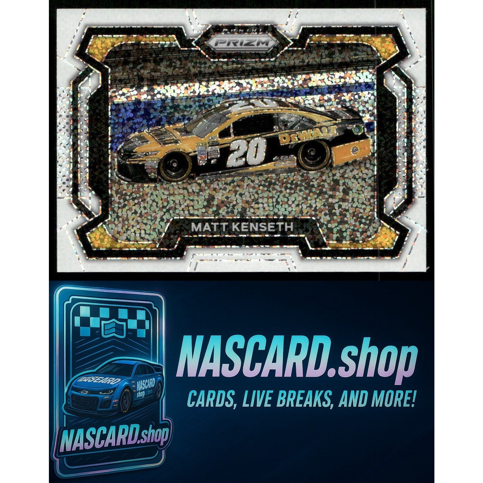 2024 Panini Prizm #90 Matt Kenseth White Sparkle - Card Gorilla