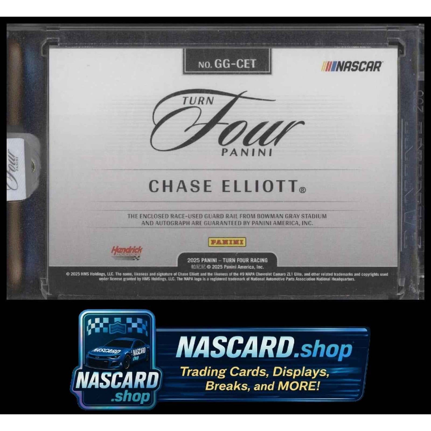 2025 Panini Turn Four #GG-CET Chase Elliott Guarded Graphs #/20