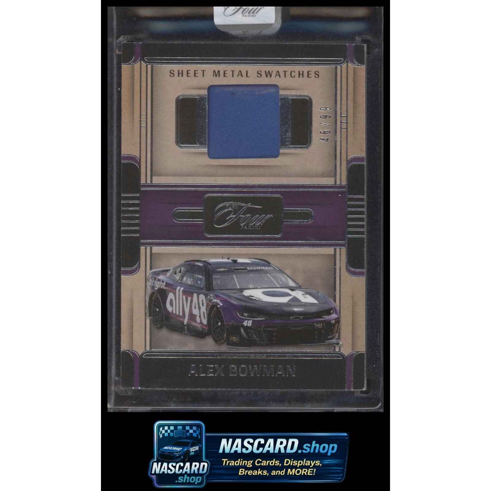 2025 Panini Turn Four #SWS-ABN Alex Bowman Sheet Metal Swatches #/99