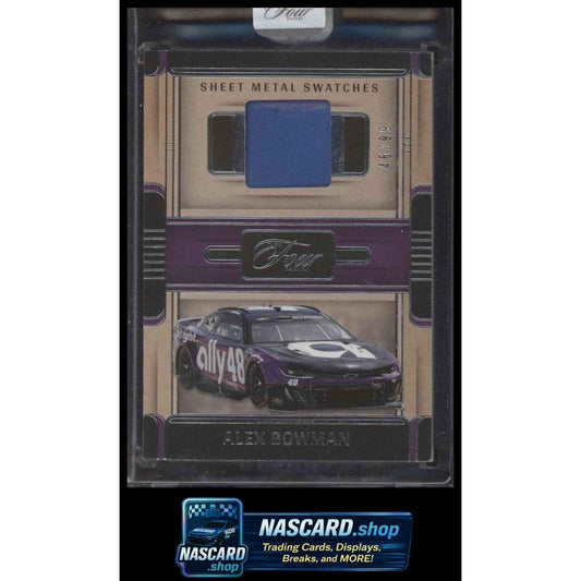 2025 Panini Turn Four #SWS-ABN Alex Bowman Sheet Metal Swatches #/99