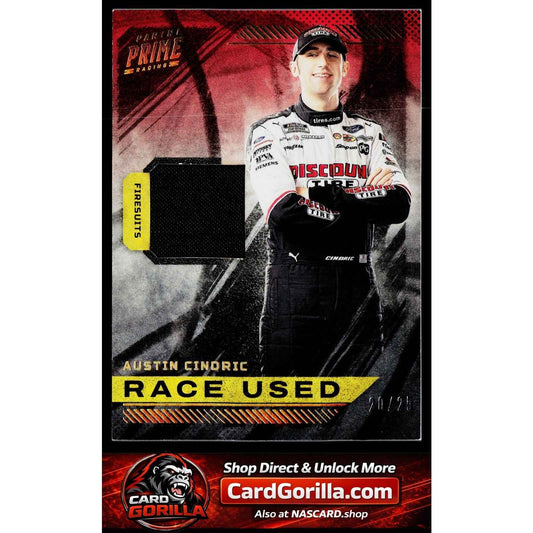 2023 Panini Prime #RU-ACI Austin Cindric Race Used Firesuits #/99