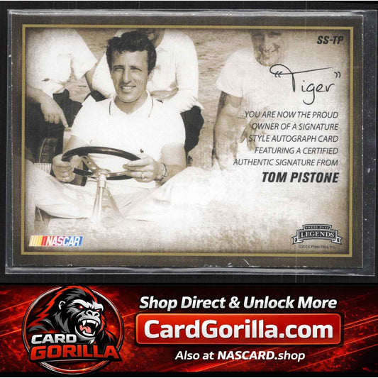 2013 Press Pass Legends Tom Pistone Signature Style Autographs Silver #01/25