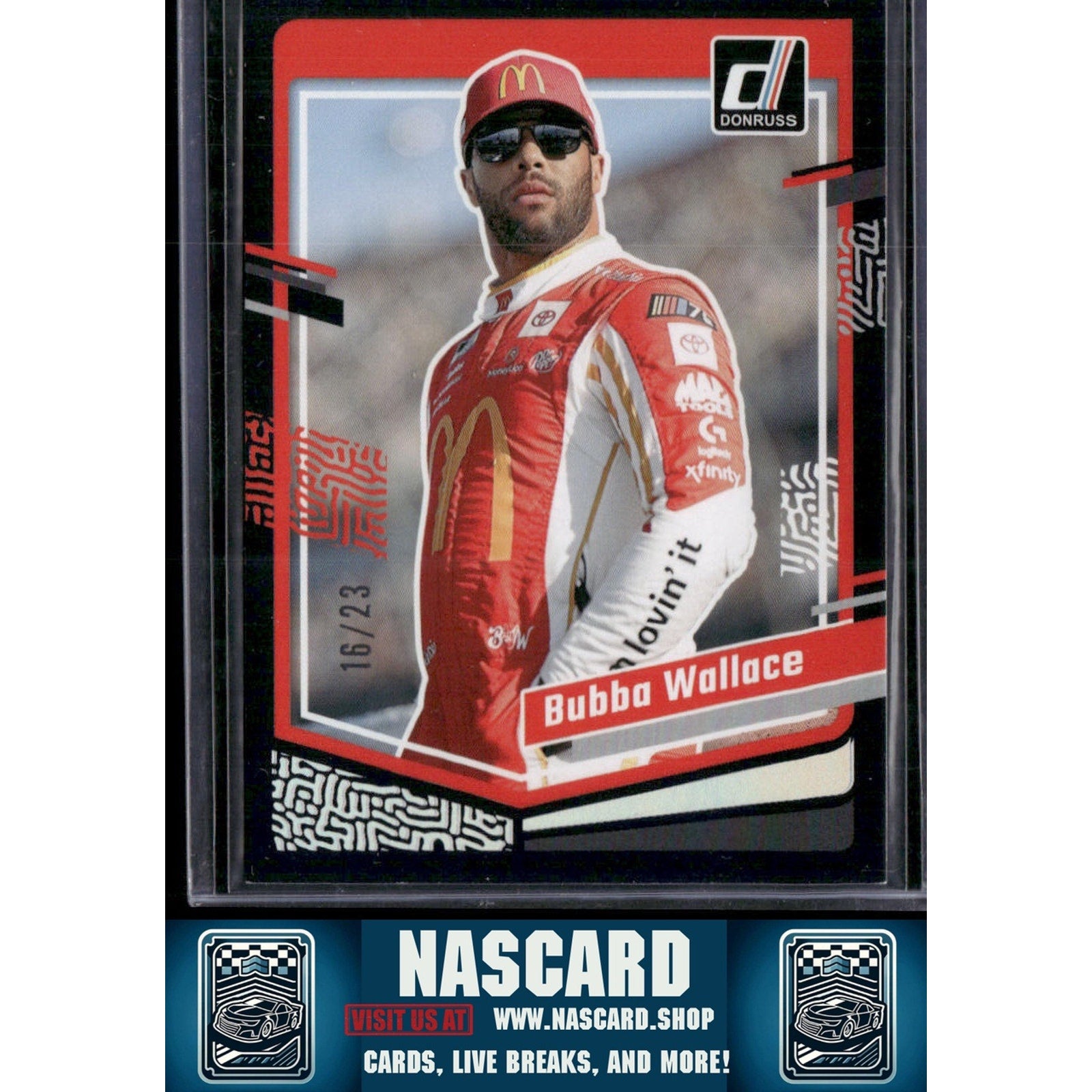 2024 Donruss #49 Bubba Wallace Numbers #/23 - NASCARD.shop