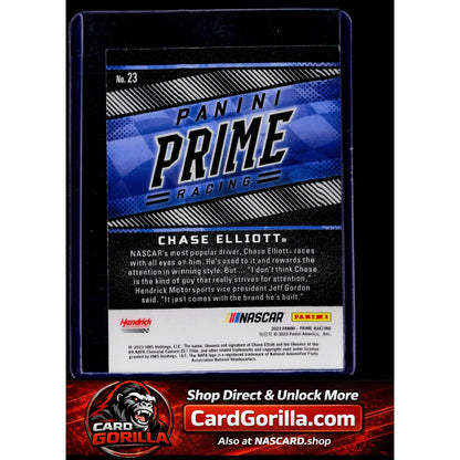 2023 Panini Prime #23 Chase Elliott Holo Gold #/25
