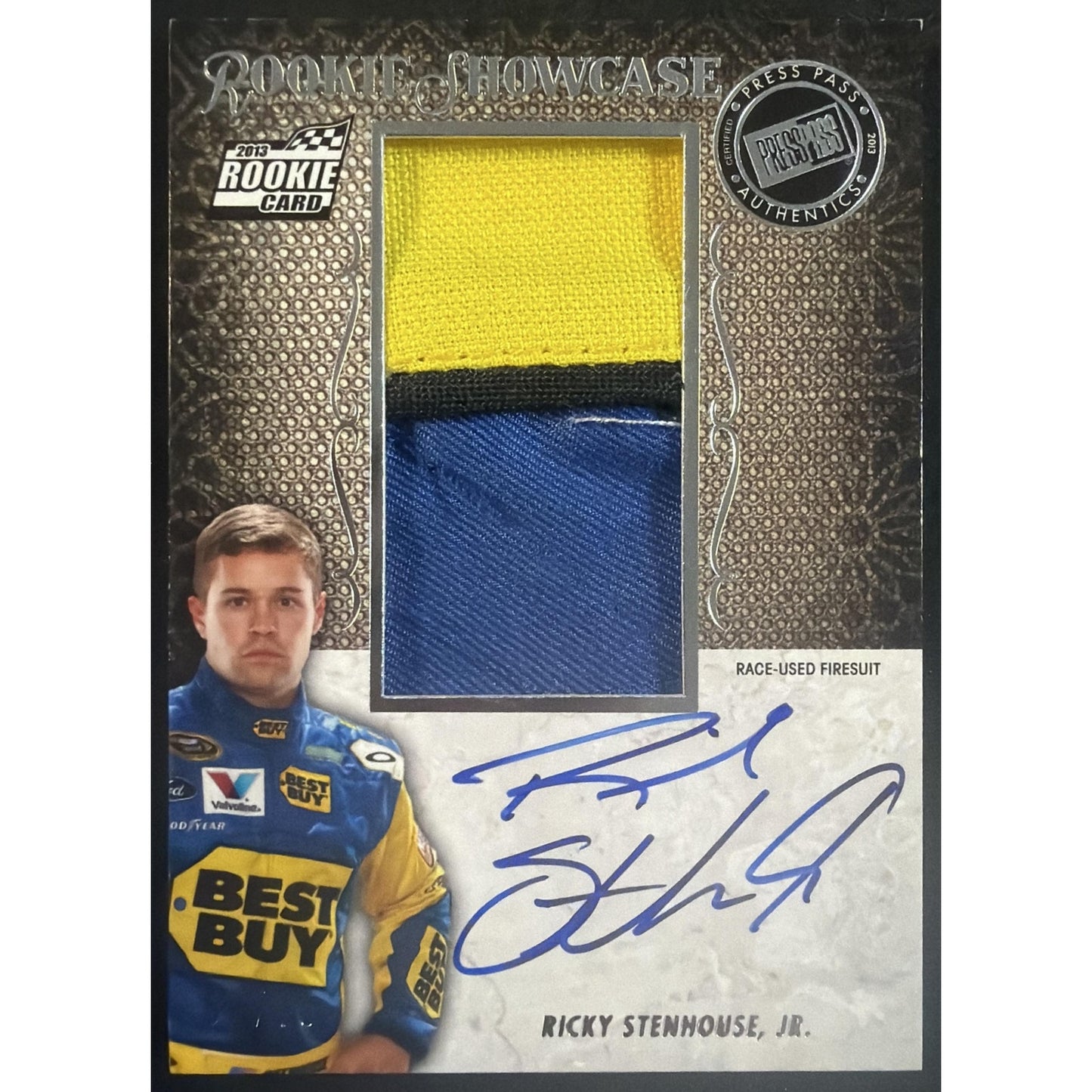 2013 Press Pass Rookie Showcase #61 Ricky Stenhouse Jr. 58/75 Auto