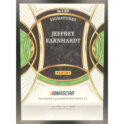 2026 Panini Select NASCAR Jeffrey Earnhardt #S-JEH Signatures Auto