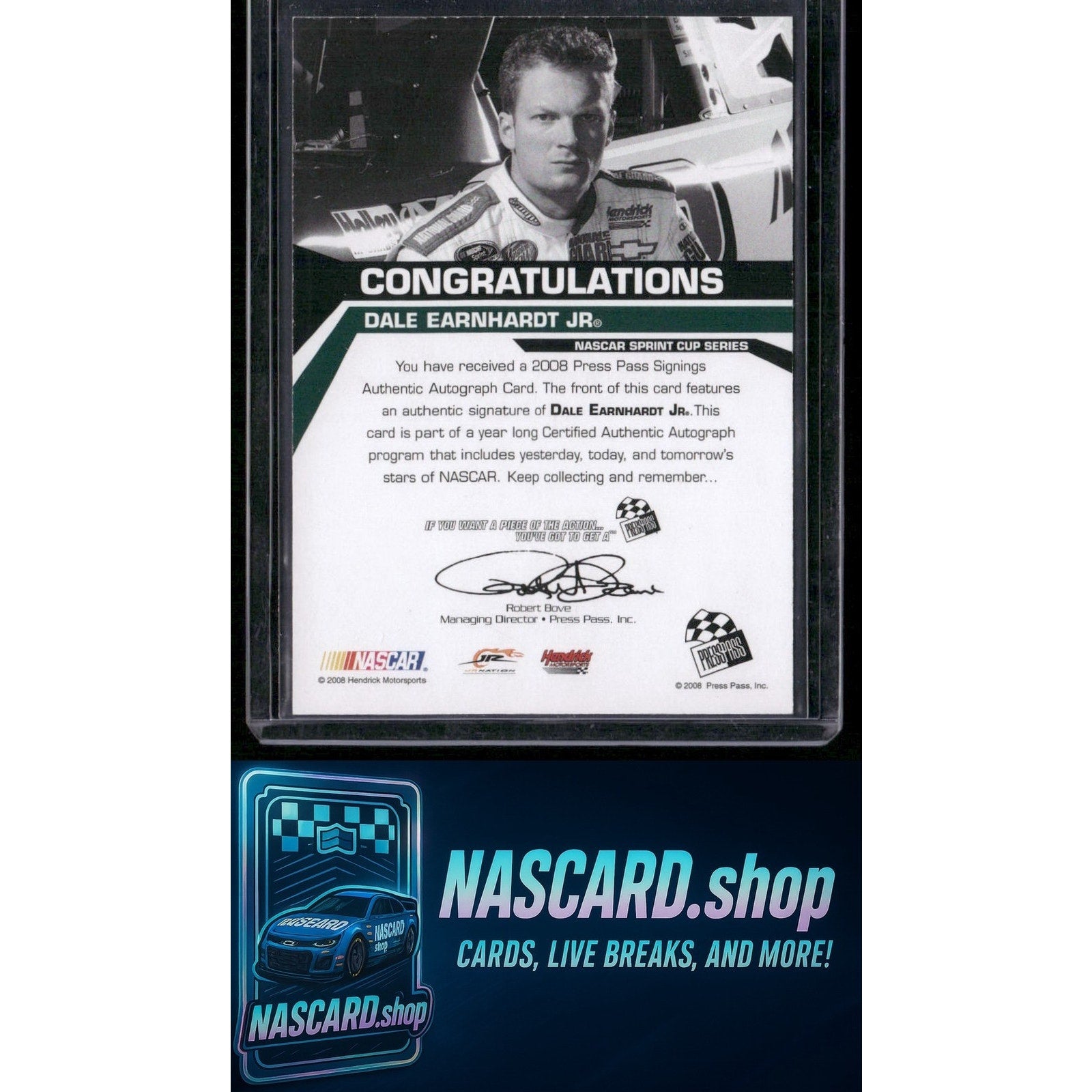 2008 Press Pass Signings Dale Earnhardt Jr. - Card Gorilla