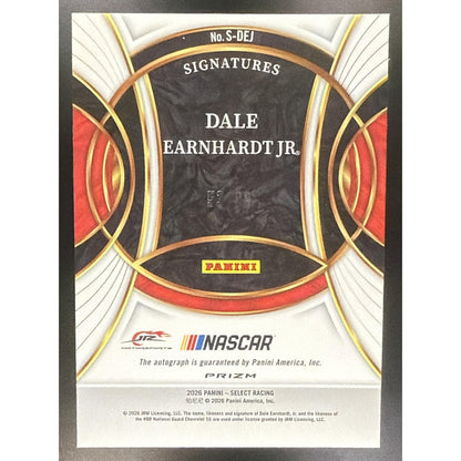 2025 Panini Select Dale Earnhardt Jr #1 Legendary Signatures Blue Prizm /99 Auto