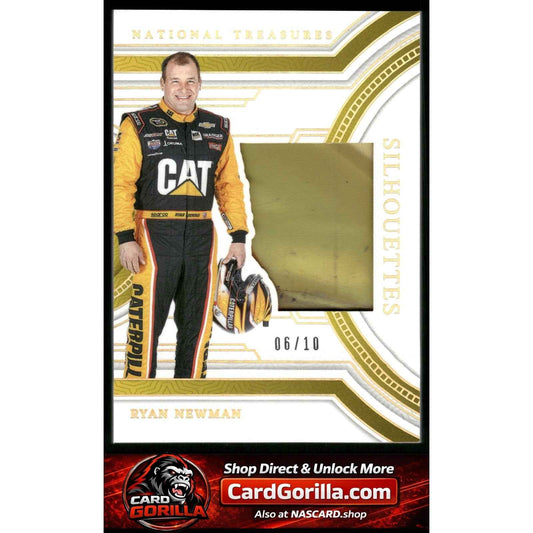 2024 Panini National Treasures #SS-RNW Ryan Newman Silhouettes Holo Gold #/10