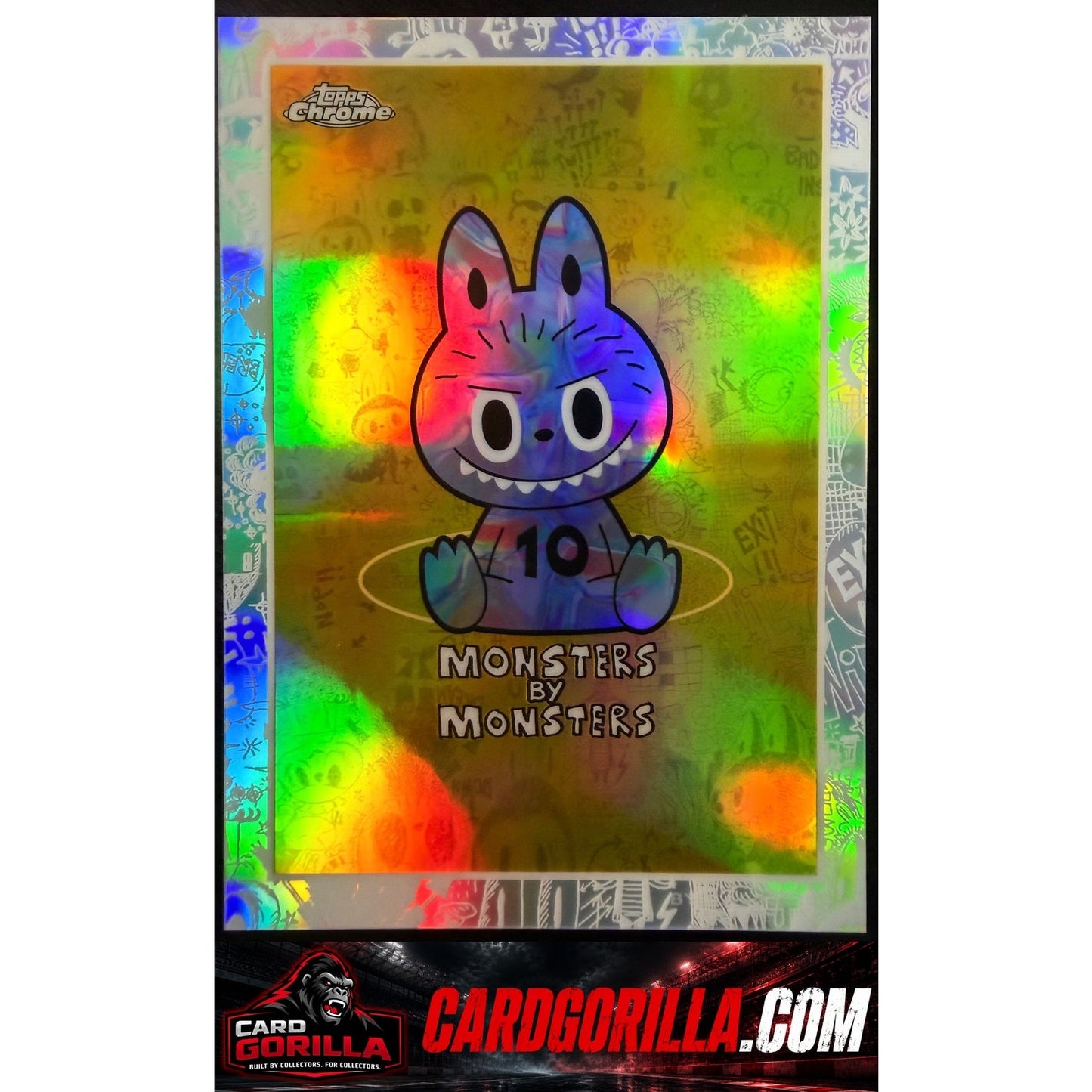 2025 Topps Chrome Labubu 10th Anniversary #4 Monsters by Monsters Refractor
