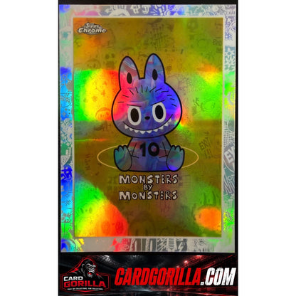 2025 Topps Chrome Labubu 10th Anniversary #4 Monsters by Monsters Refractor