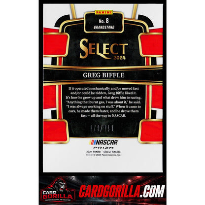 2024 Panini Select #8 Greg Biffle Red Prizms #/149
