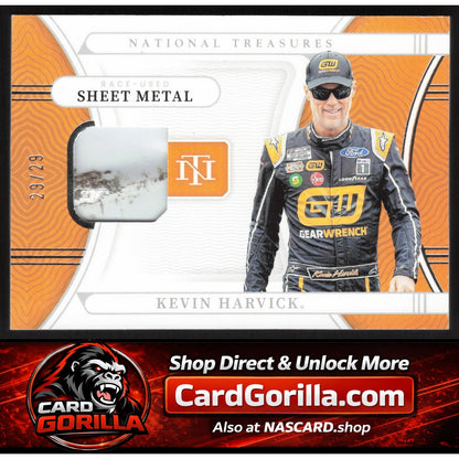 2022 National Treasures Kevin Harvick Race Used Sheet Metal #29/29