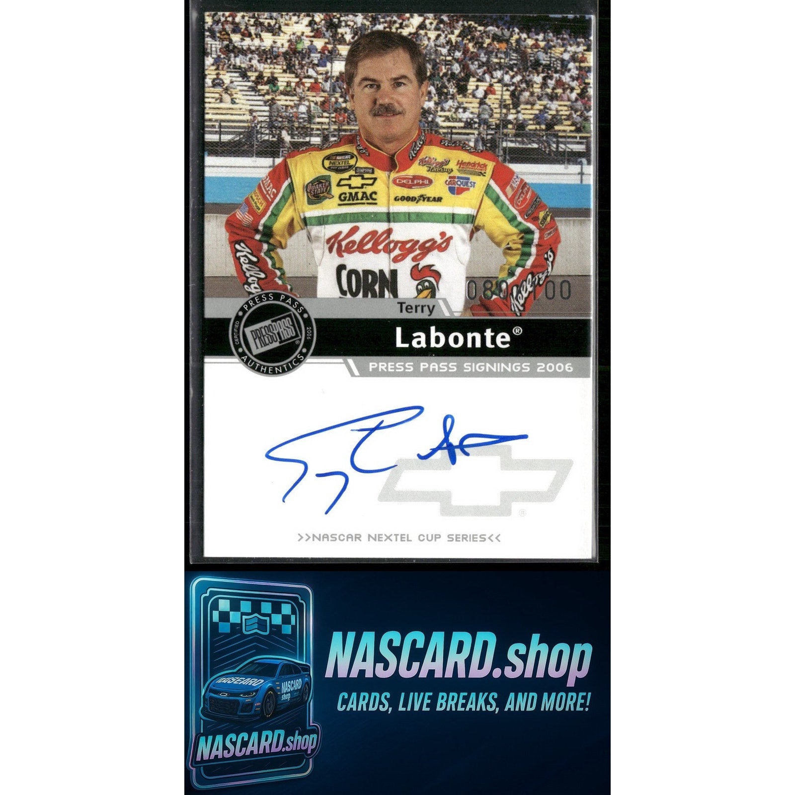 2006 Press Pass Terry Labonte Signings Silver #/100 - Card Gorilla