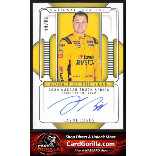 2025 National Treasures Layne Riggs Rookie Of The Year Auto #/99