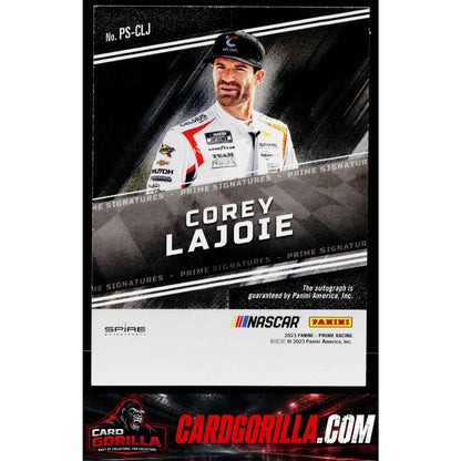 2023 Panini Prime #PS-CLJ Corey LaJoie Prime Signatures #/99