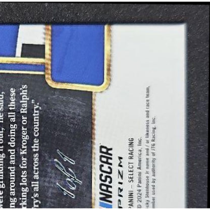 2024 Panini Select Nascar Ricky Stenhouse Jr #12 Black Finite Prizms 1/1