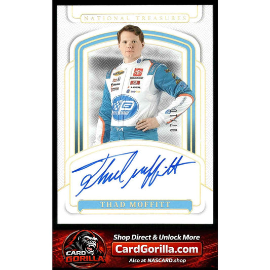 2025 Panini National Treasures #S-TMT Thad Moffitt Signatures Holo Gold #/10