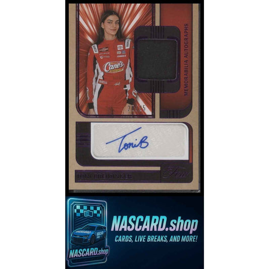 2025 Panini Turn Four #MA-TBR Toni Breidinger Memorabilia Autographs Purple #/25