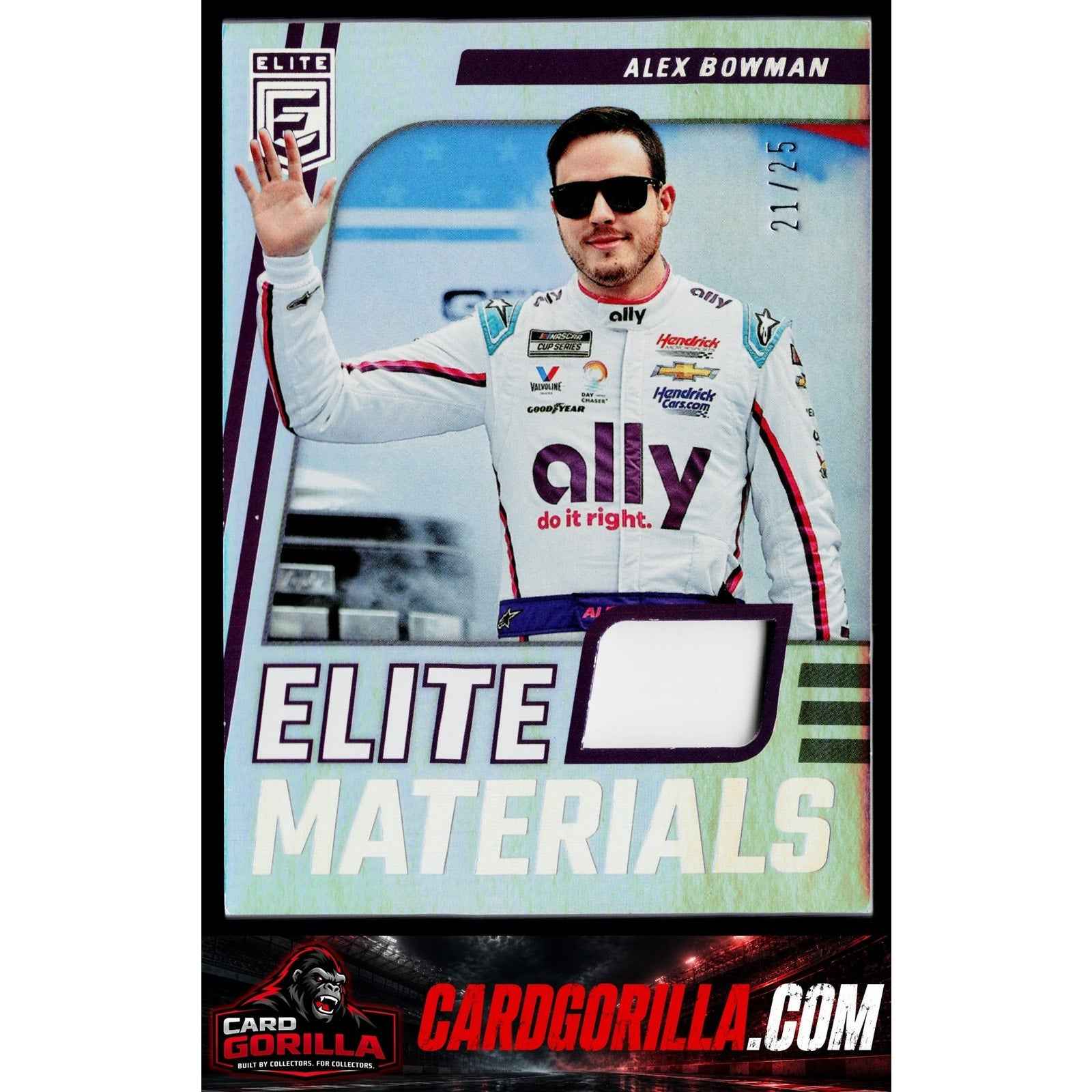 2023 Panini Chronicles #EM-AB Alex Bowman Elite Materials Holo Silver #/25