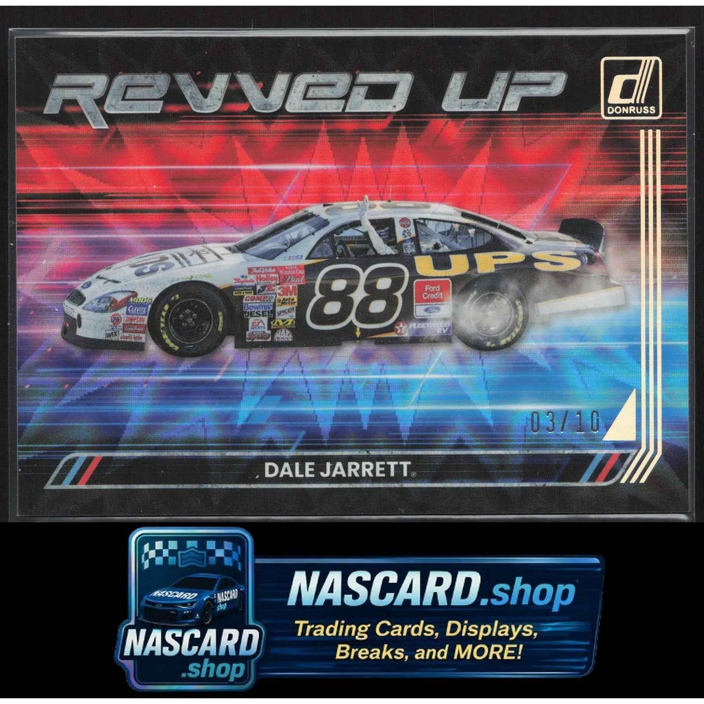 2023 Donruss #RU4 Dale Jarrett Revved Up Xplosion #/10