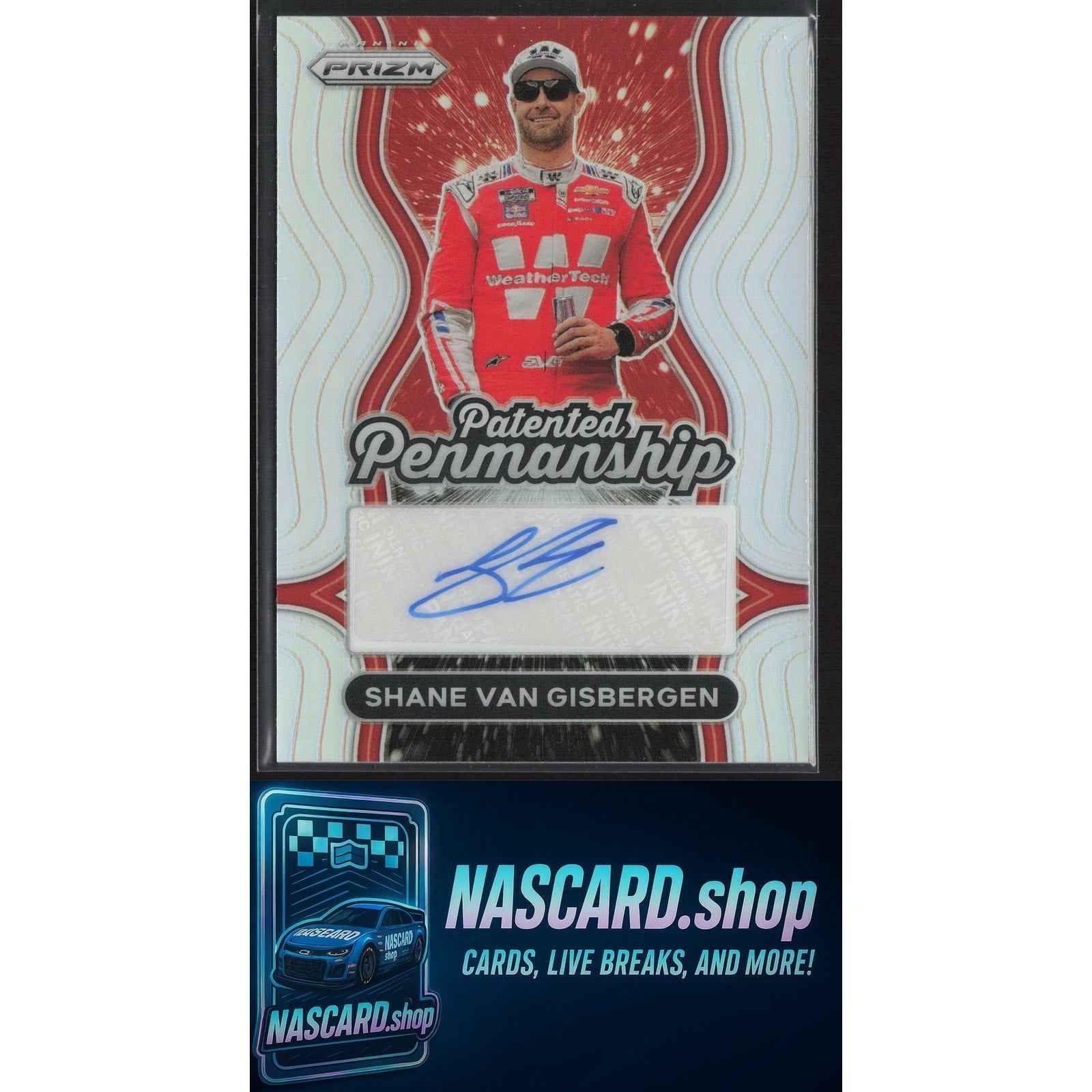 2025 Panini Prizm #PPM-SVG Shane Van Gisbergen Patented Penmanship Autographs