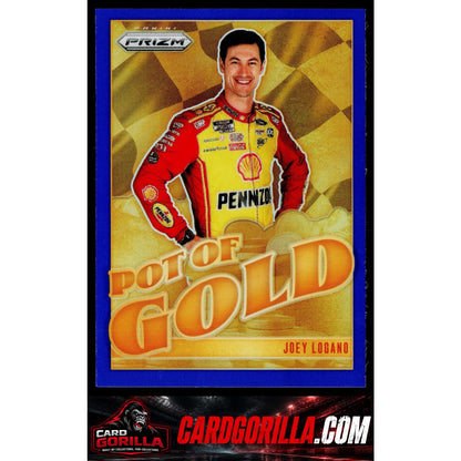 2025 Panini Prizm #7 Joey Logano Pot Of Gold Blue #/49
