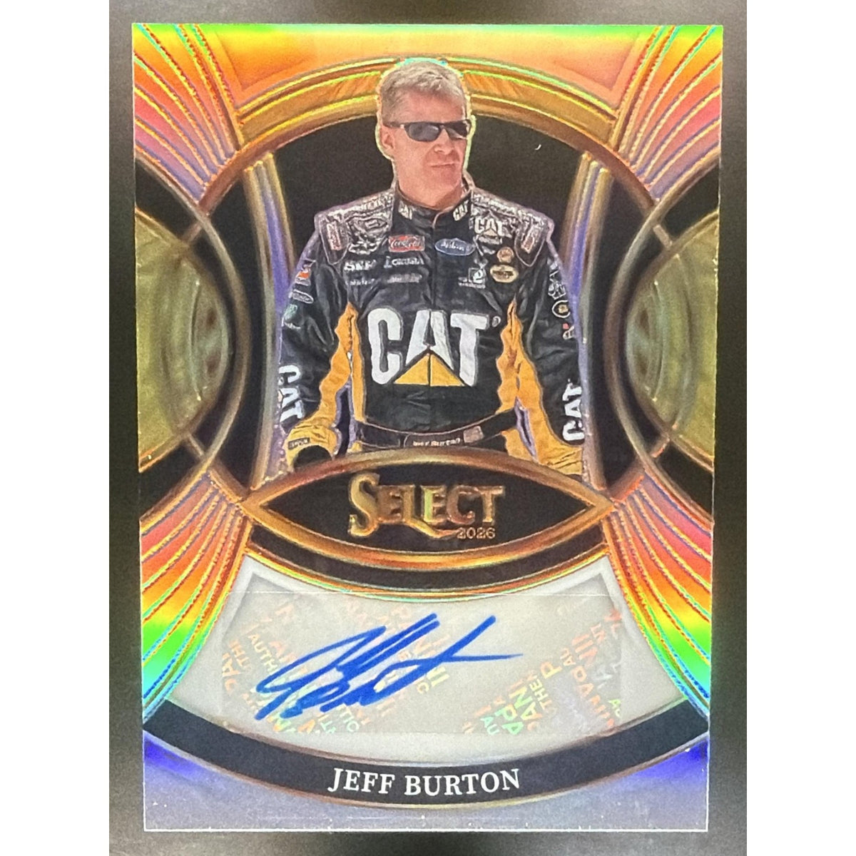 2026 Panini Select NASCAR Jeff Burton #S-JBT Signatures Auto