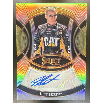 2026 Panini Select NASCAR Jeff Burton #S-JBT Signatures Auto