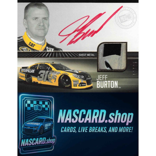 2013 Press Pass Redline #RRSE-JEB Jeff Burton Relics Signature Editions #/25
