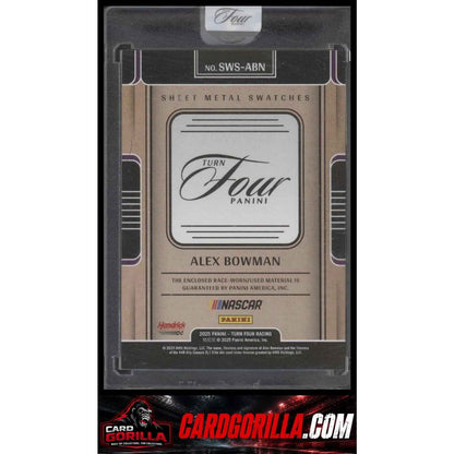 2025 Panini Turn Four #SWS-ABN Alex Bowman Sheet Metal Swatches #/99