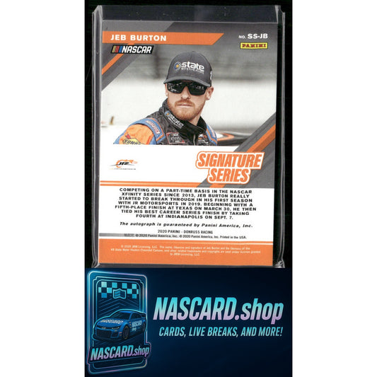 2020 Donruss #SS-JB Jeb Burton Signature Series Red #/250
