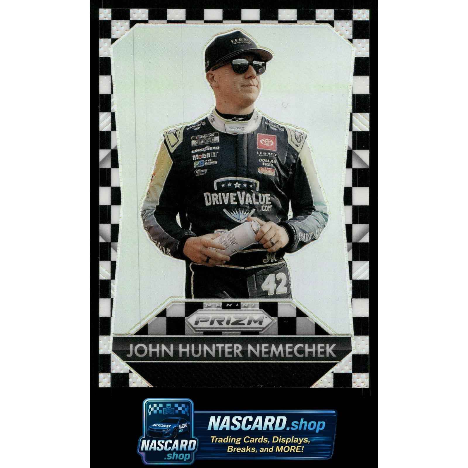 2025 Panini Prizm #191 John Hunter Nemechek Checkered Flag #/75