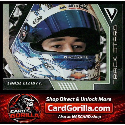 2019 Panini Victory Lane #TS3 Chase Elliott Track Stars Gold #/25