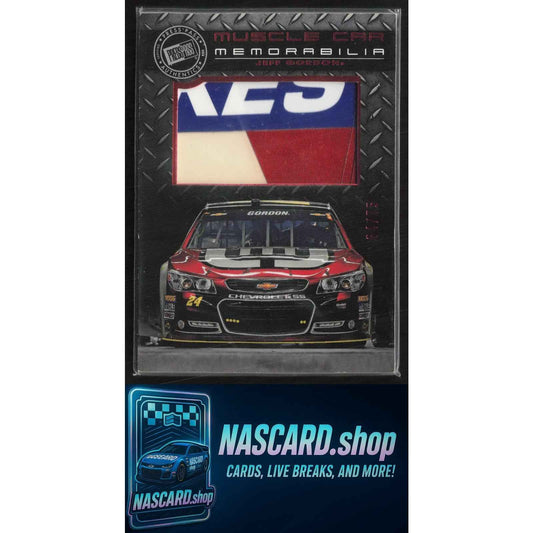2014 Press Pass Redline #MCM-JG Jeff Gordon Muscle Car Memorabilia Red #/75