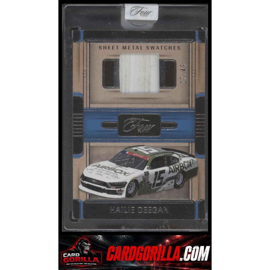 2025 Panini Turn Four #SWS-HDG Hailie Deegan Sheet Metal Swatches #/49