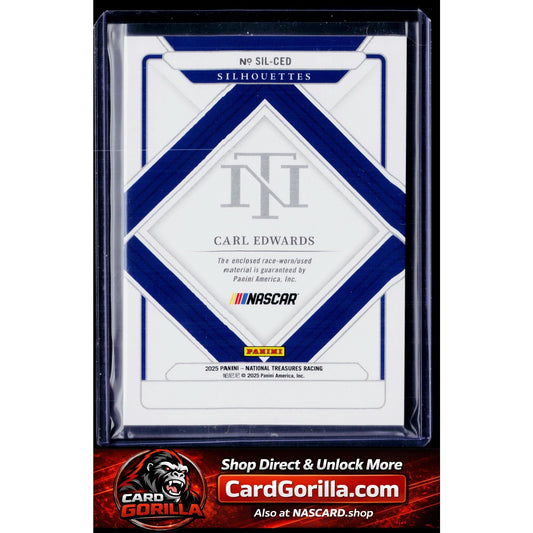 2025 Panini National Treasures #SIL-CED Carl Edwards Silhouettes #/75