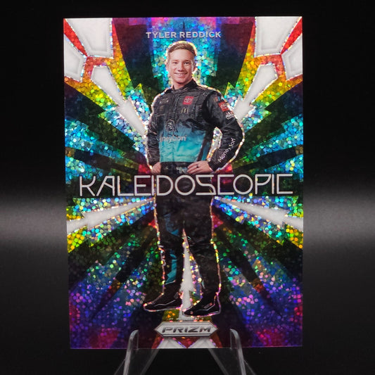 2023 Panini Prizm - Kaleidoscopic Tyler Reddick #K9 White Sparkle Prizm